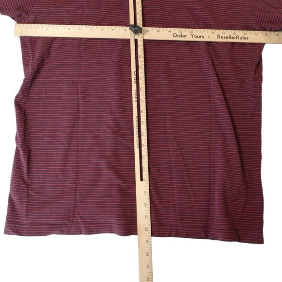 TOMMY HILFIGER Shirt Men's Short Sleeve Striped Collared Polo Blue 2XL - Picture 8 of 11